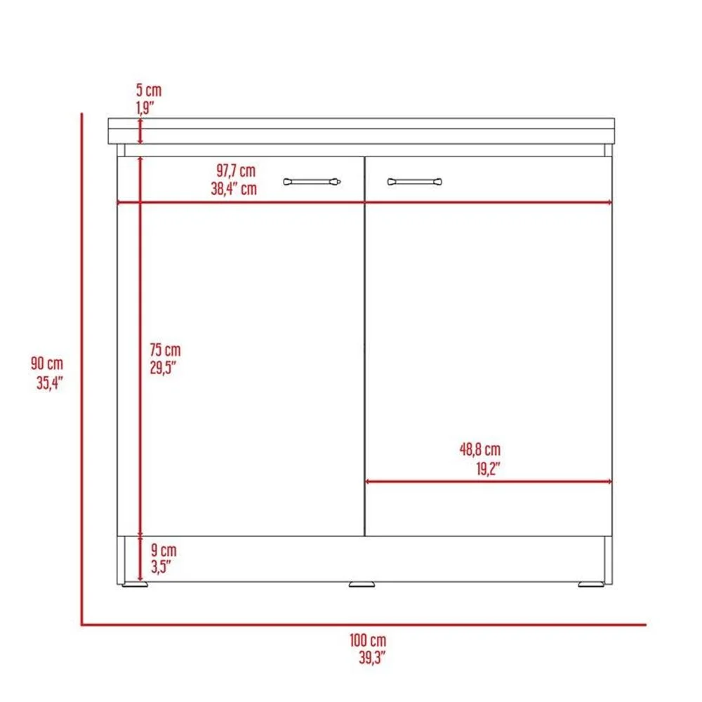 Pemberly Row White Modern Engineered Wood Napoles Utility Sink with Cabinet - Image 9