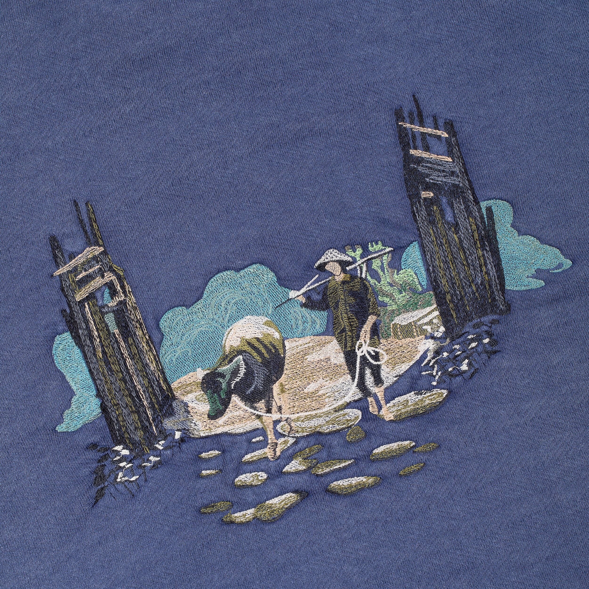 "lotus" Hoodie navy