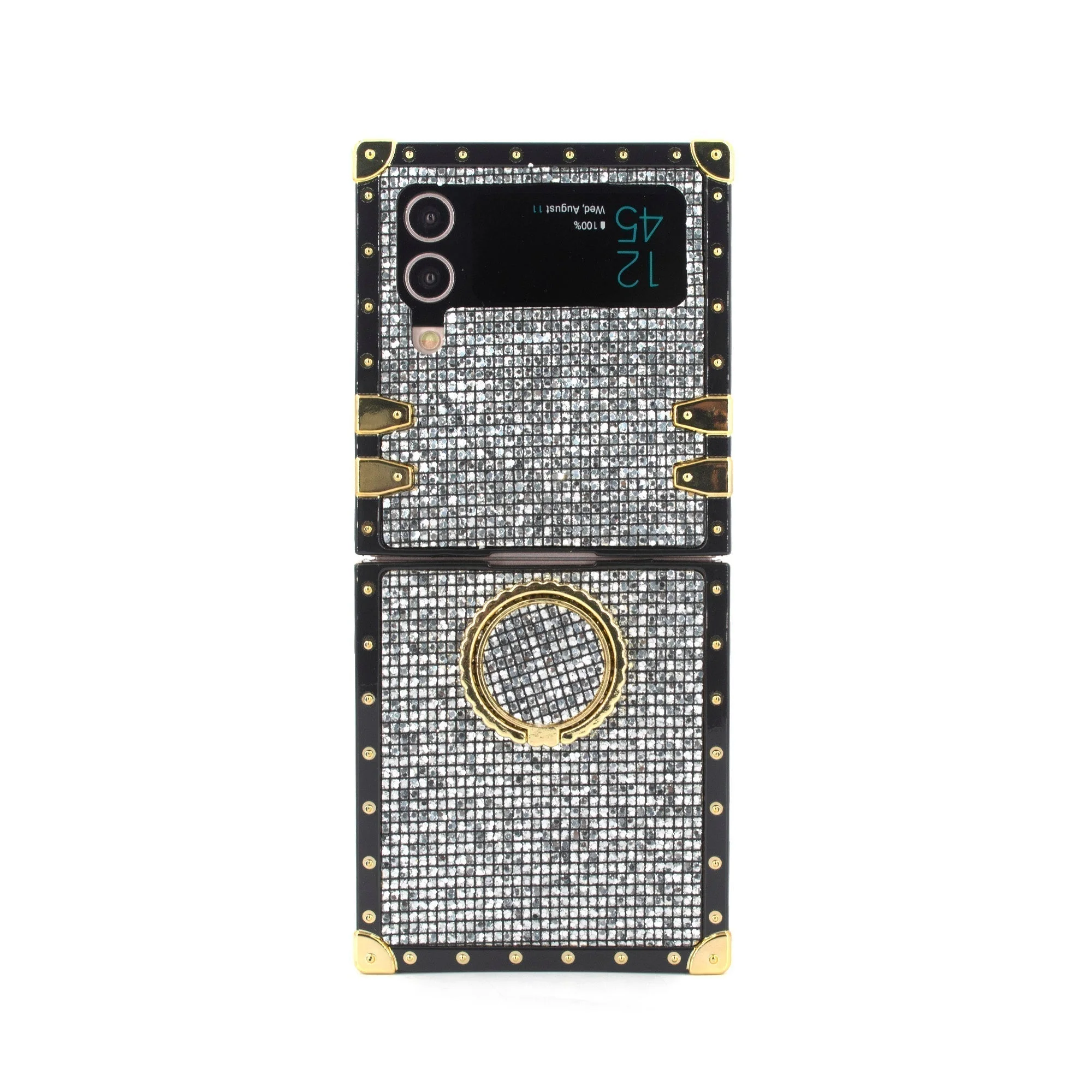 Samsung Galaxy Z Flip6/5/4/3 5G Square Case Tahitian Pearl Ring - Wholesale & Influencer