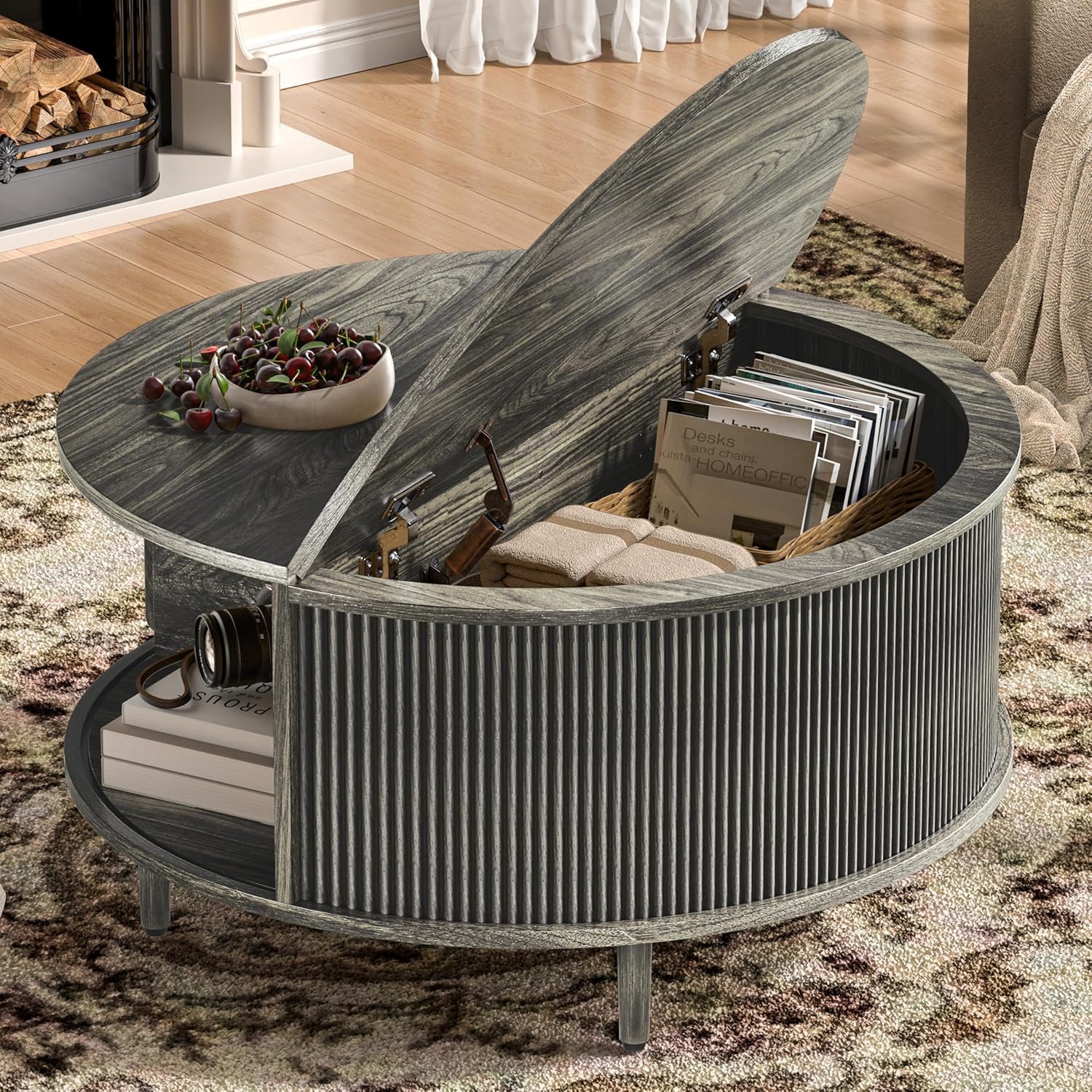 Round Coffee Table, 31.5
