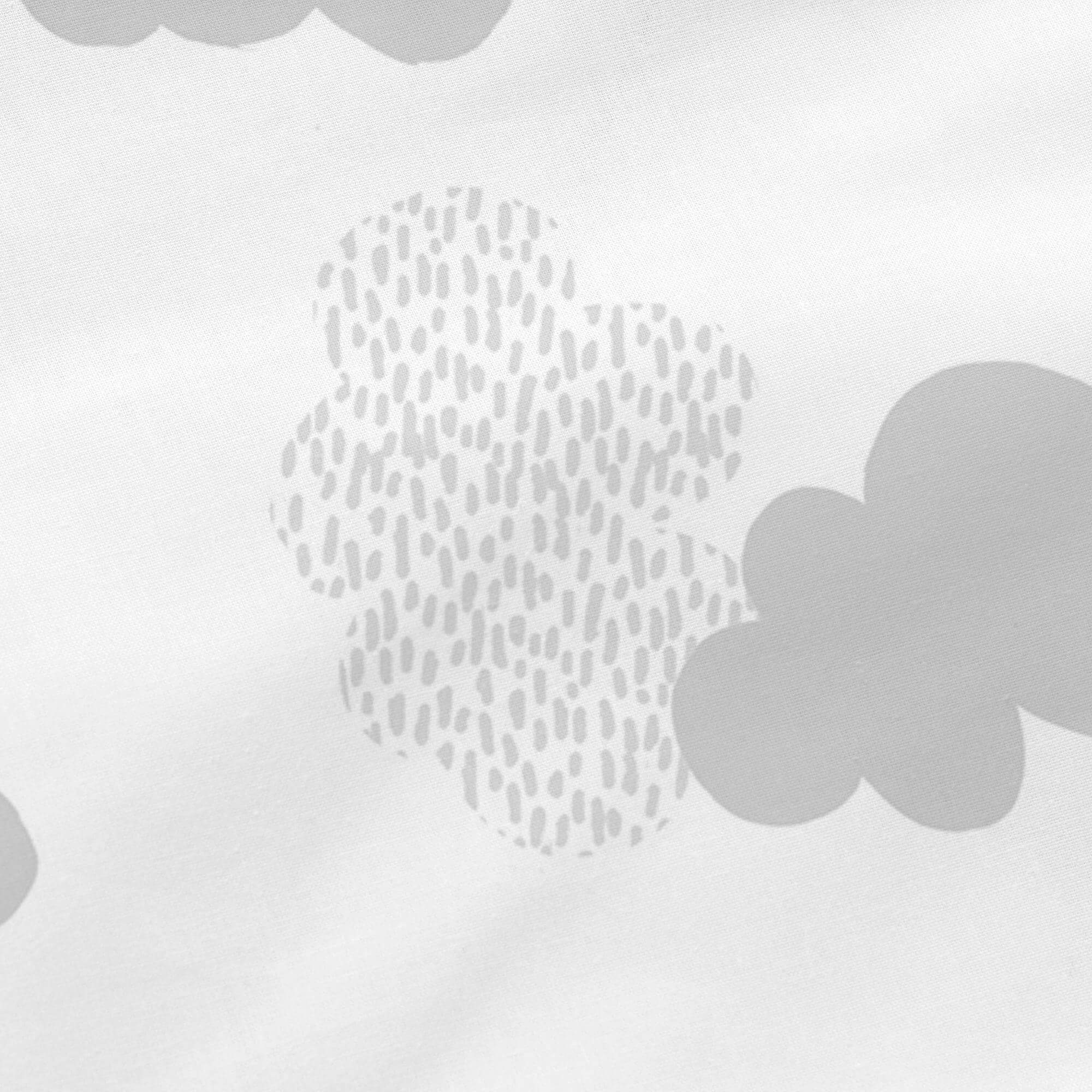 Clouds Kussen 50x50 cm Grijs Basic Kids, Grijs, 100% katoen, de kwalit