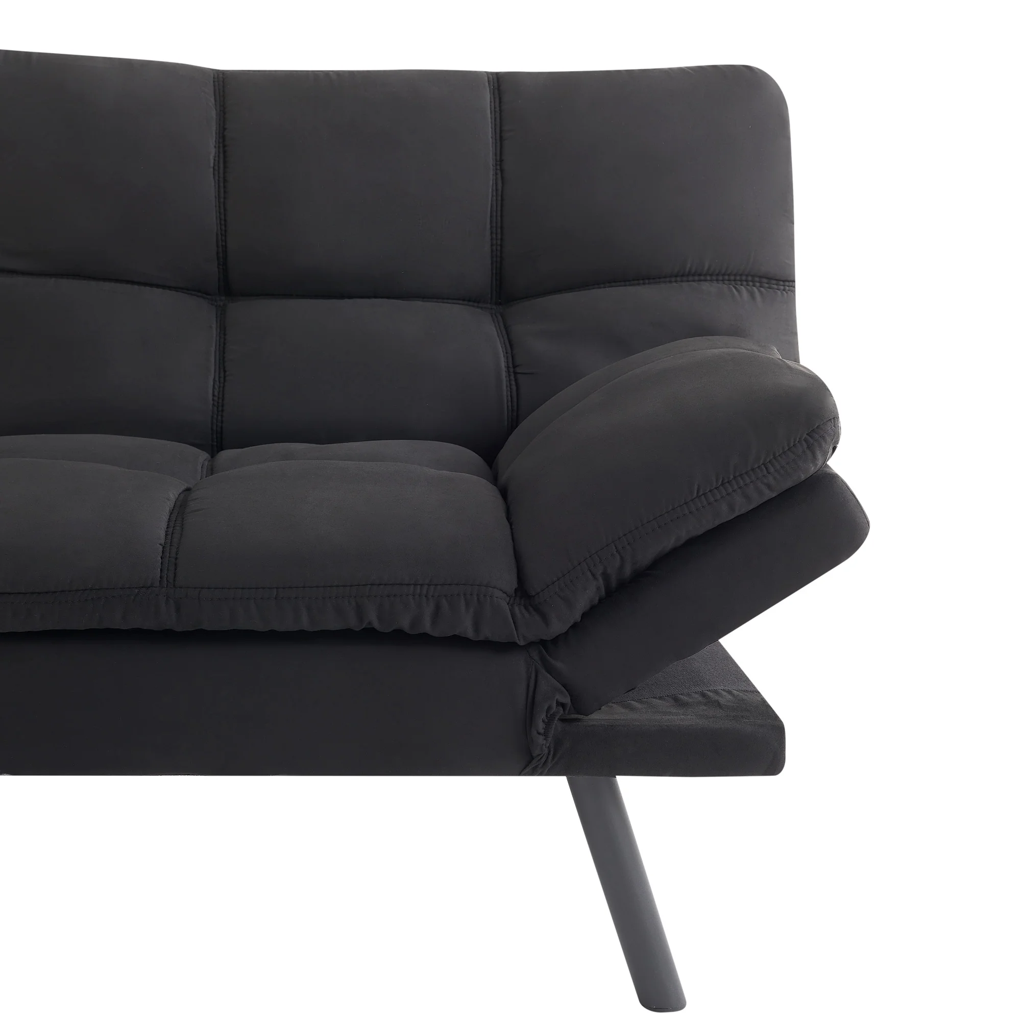 Mainstays Memory Foam Futon with 72",Black - Image 14