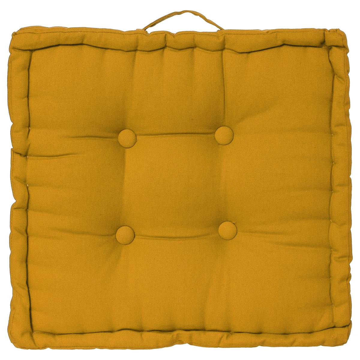 Floor cushion Yellow, 40x40 cm