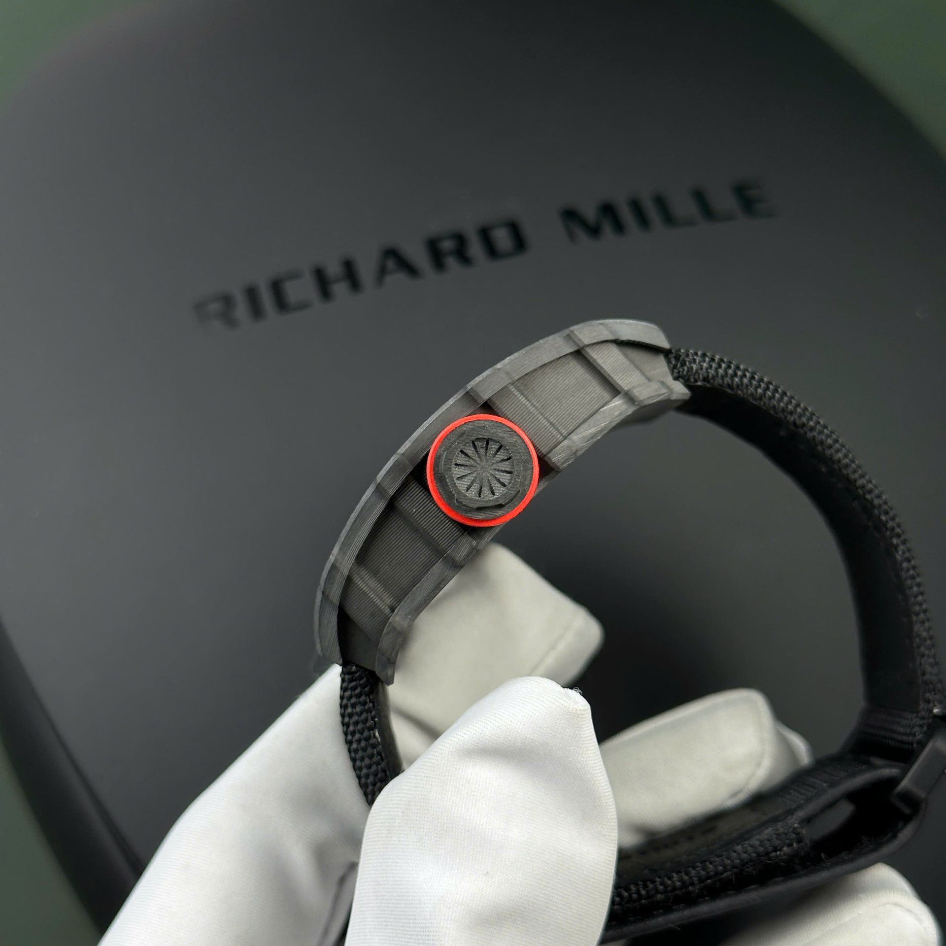 Richard Mille RM35-01 Replica Watch Carbon Case Fabric Nato StrapBBR Factory 44,5x50mm - Top club