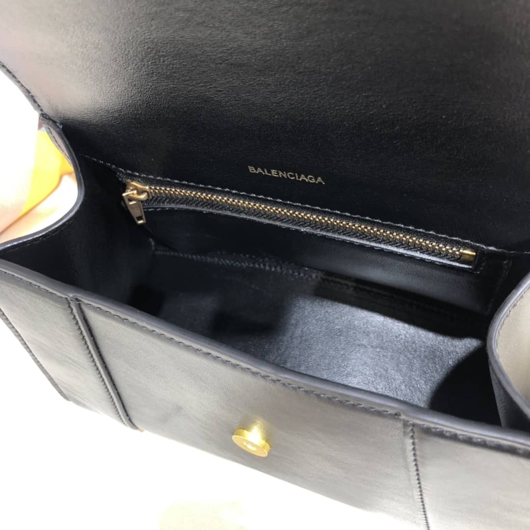 Balenciaga Hourglass Leather Top Handle Replica Bag - Replicaclubs