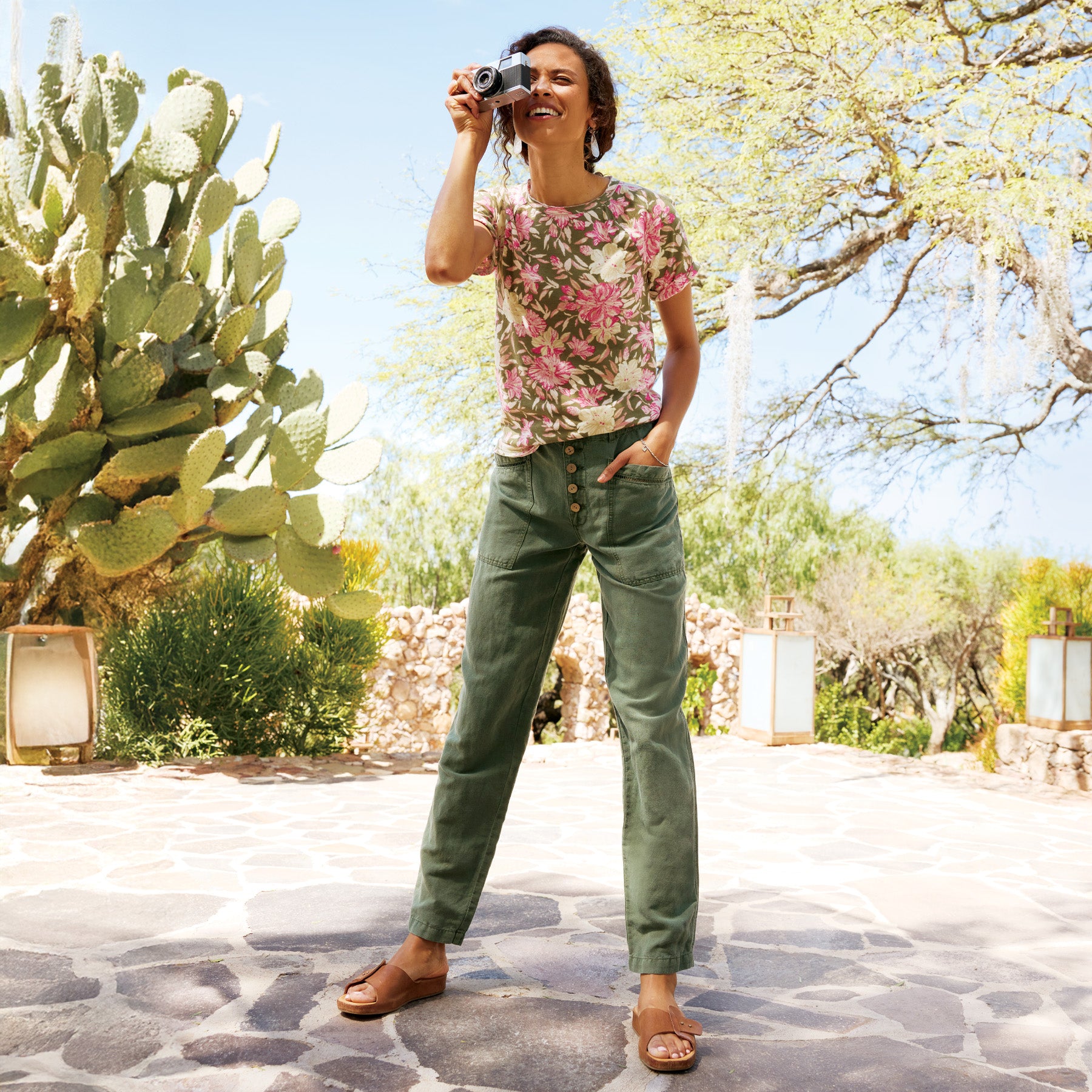 Miranda Floral Tee - Sundance Clothing