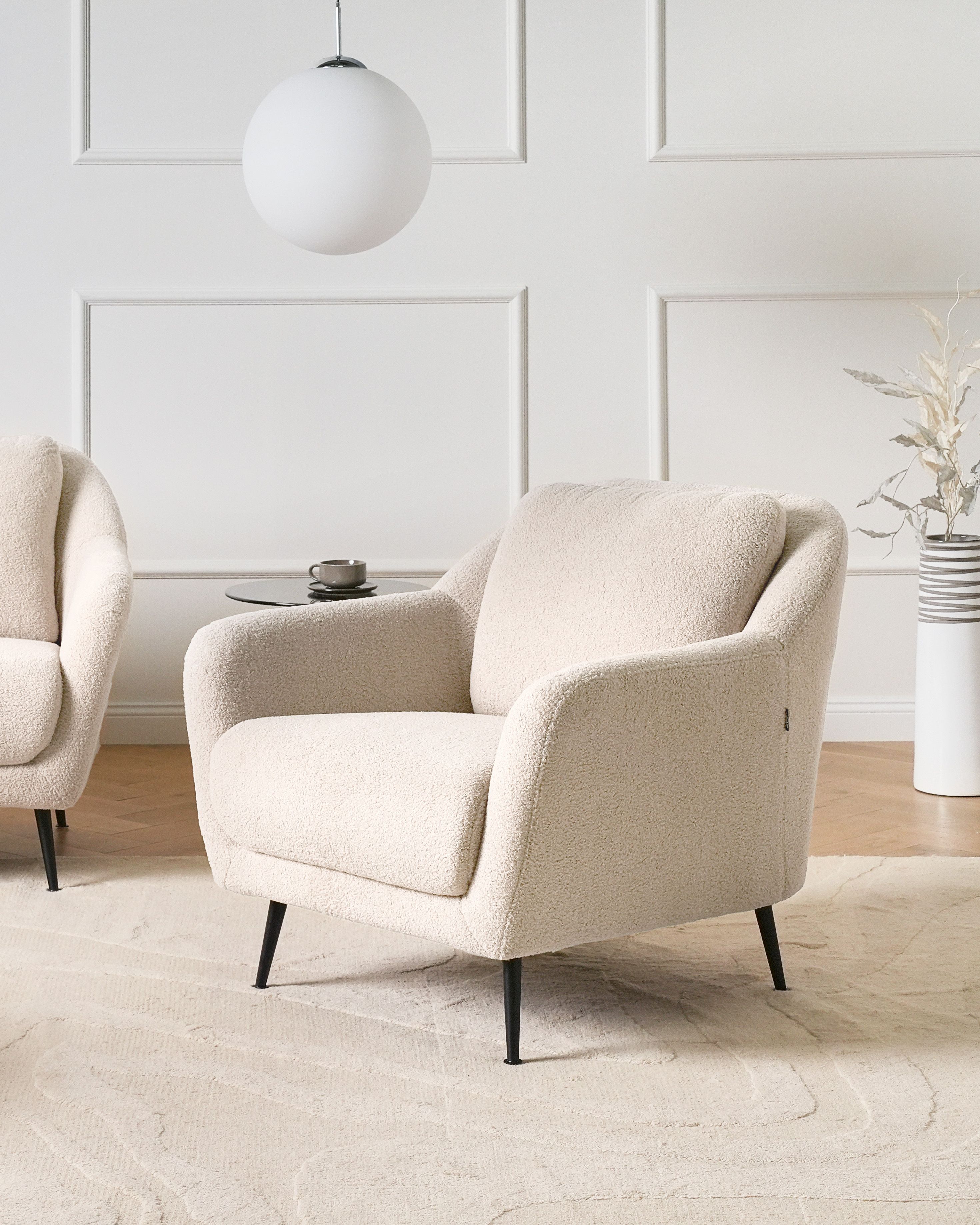 Armchair EIBY Boucle Beige