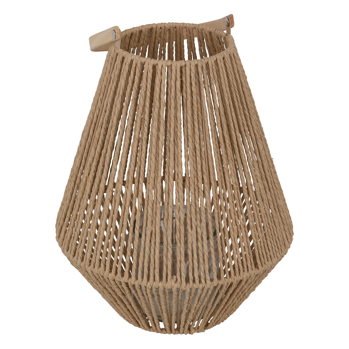 Lantern "Ross" Plant Fiber, Brown, H.31 cm