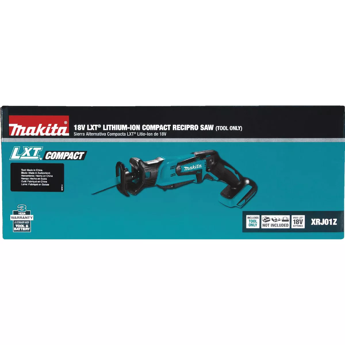 Makita 18V LXT Lithium-Ion Compact Cordless Reciprocating Saw (Tool Only)