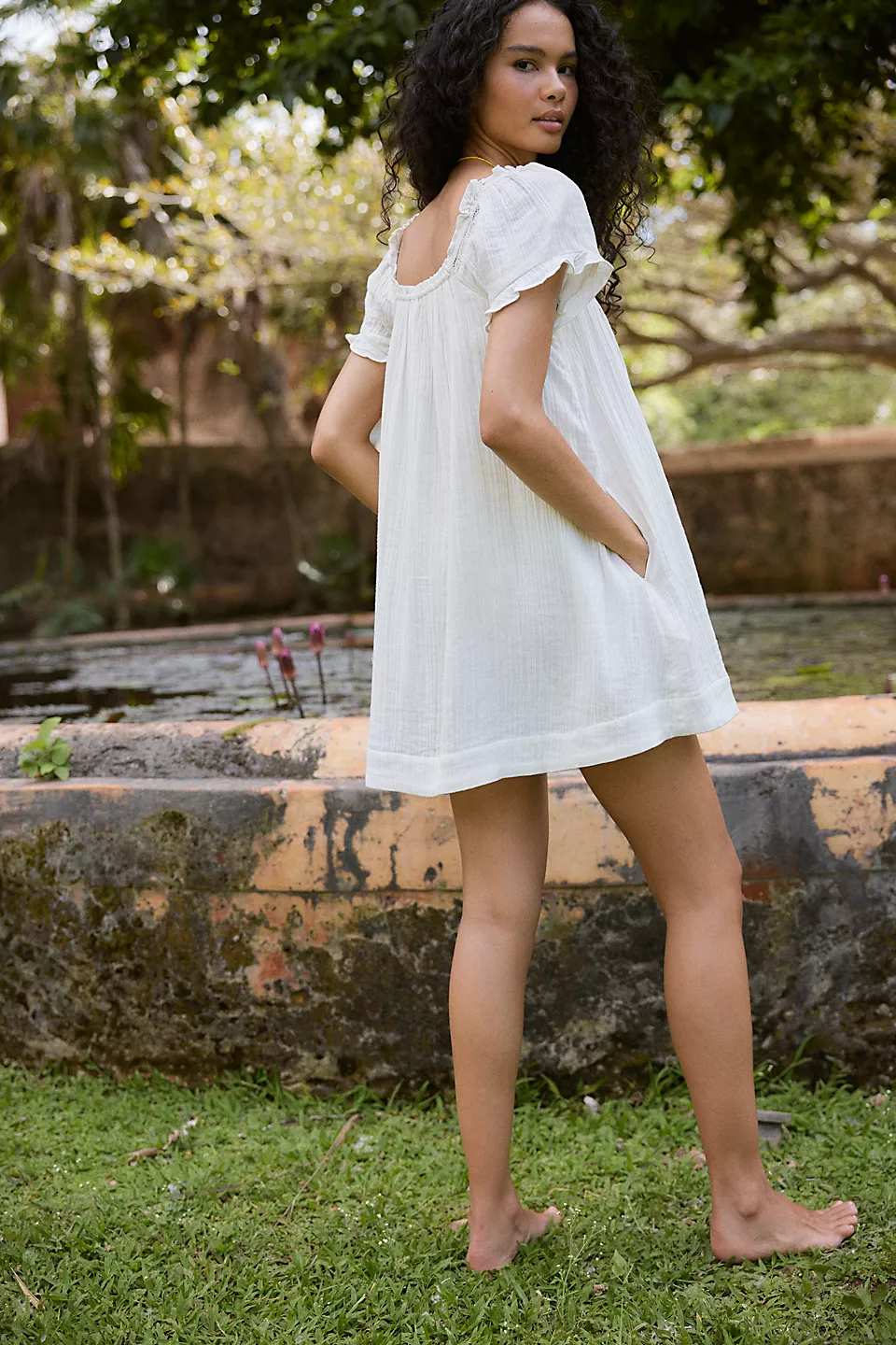 Tilly Mini Dress-Clean Ivory
