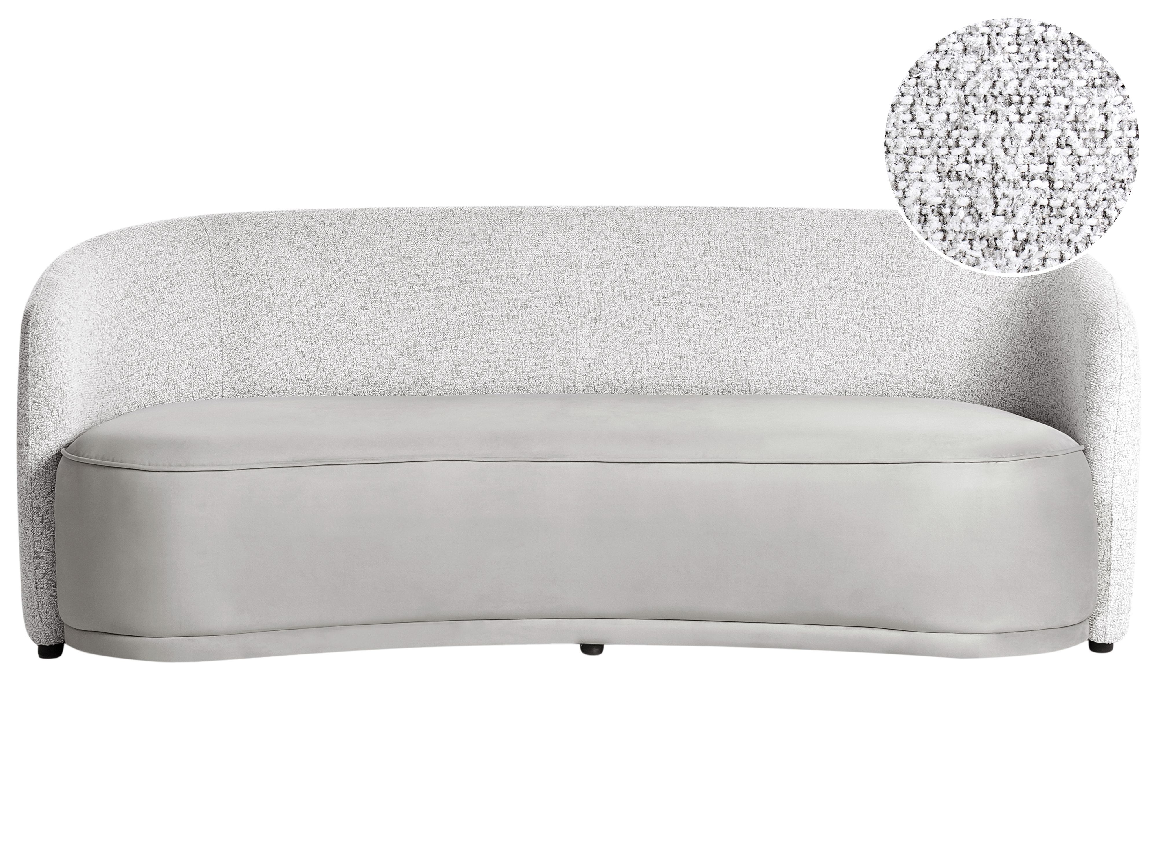 Sofa 3 Seater ROSET Fabric Grey