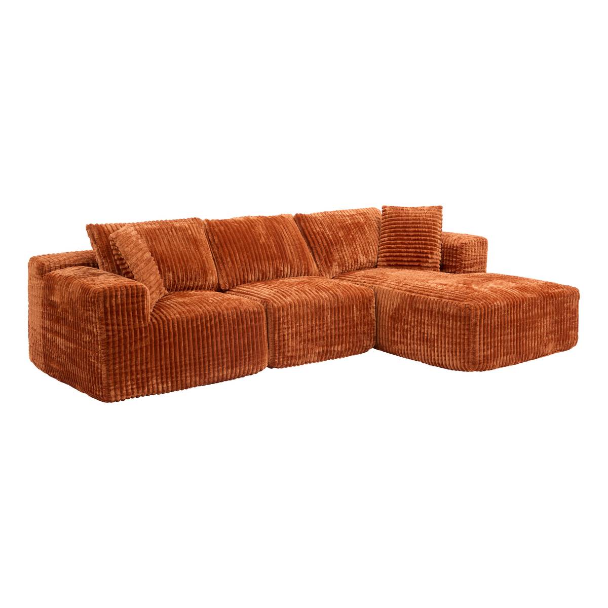 Sofa "Solka" 3 seats, L. 254 cm, Amber