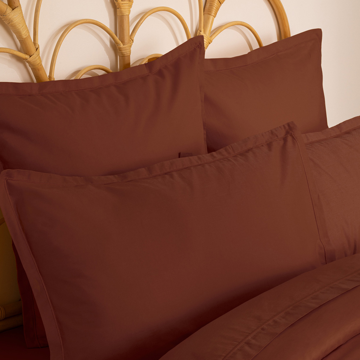 Pillowcase, cotton Terracotta pink, 50x70 cm