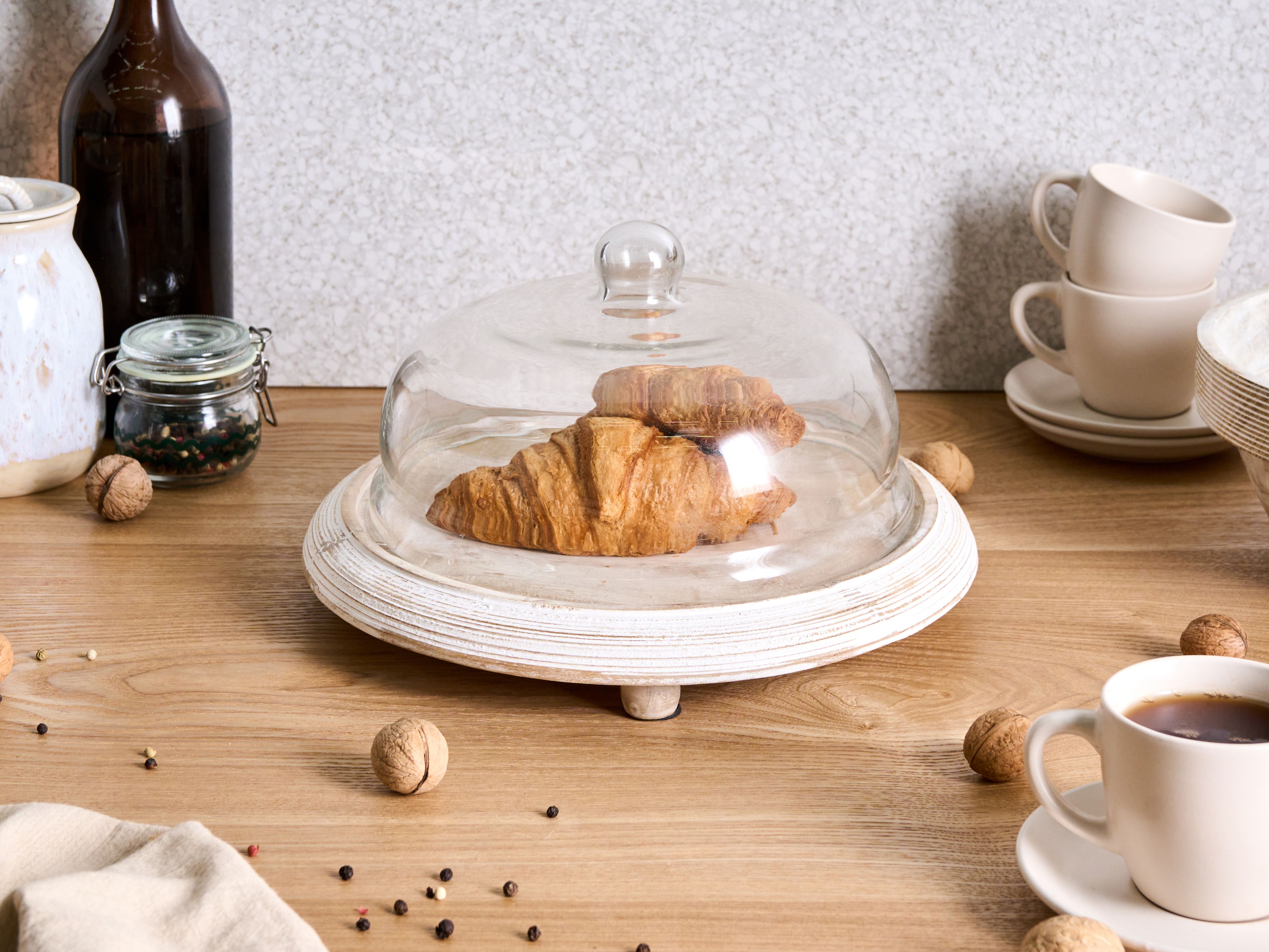 Cake Stand ZAGAZIG Mango Wood Light Brown