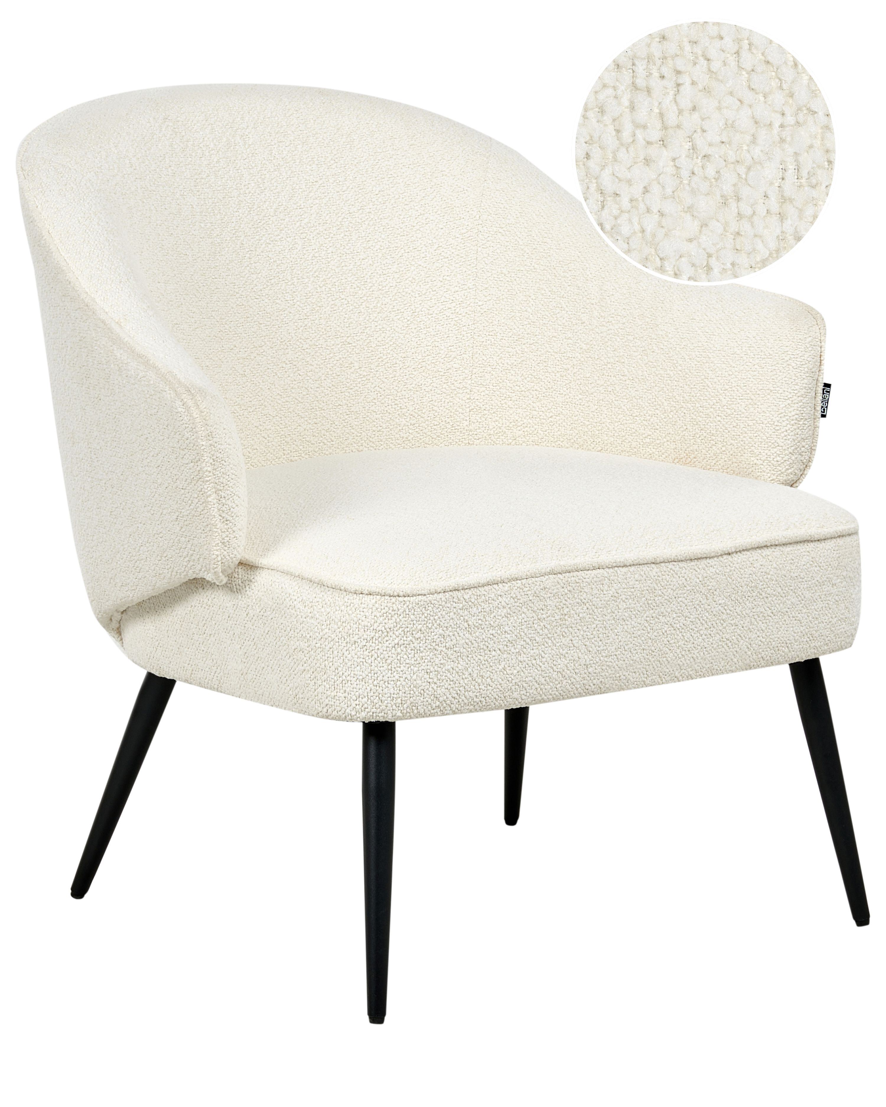 Armchair KAYLA Boucle Off-White
