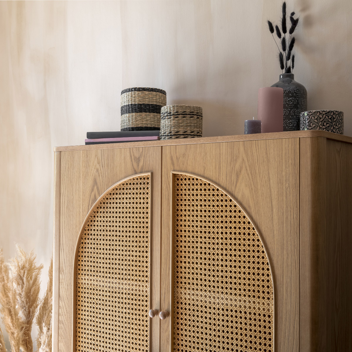 2-door wardrobe "Tiria" 92.5x40 cm, 2 doors