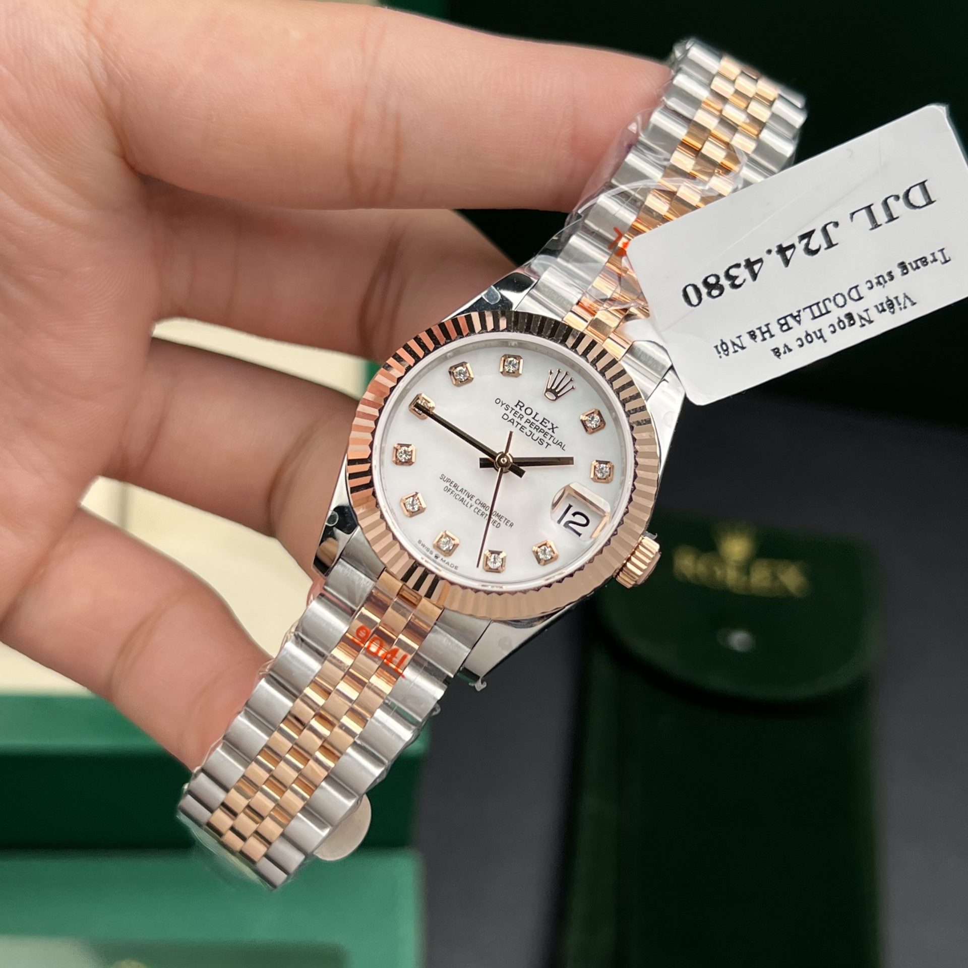Rolex Best Replica Watch DateJust Gold Wrapped Mother Of Pearl Dial GM Factory 31mm - Elite Watch Atelier