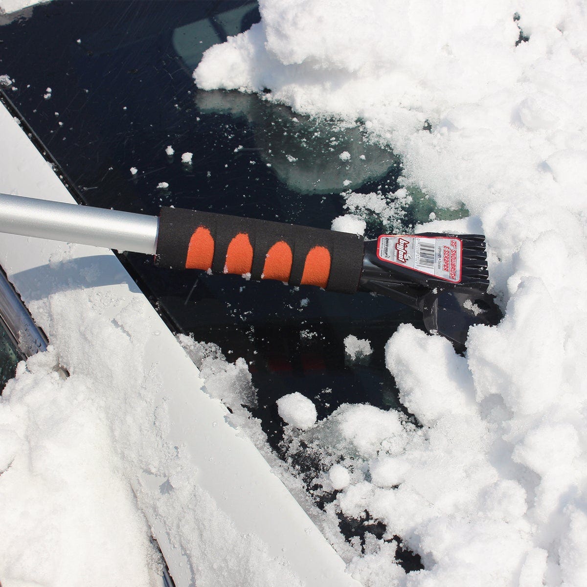 EMSCO Bigfoot 42 In. Snowbrush with Scraper and Foam Comfort Grip