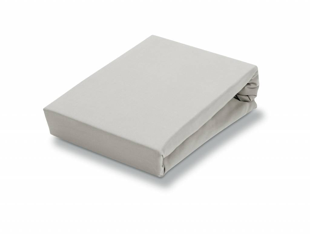 Jersey Supreme Hoeslaken Silver Grey   140-160 x 200-220 cm   Grijs