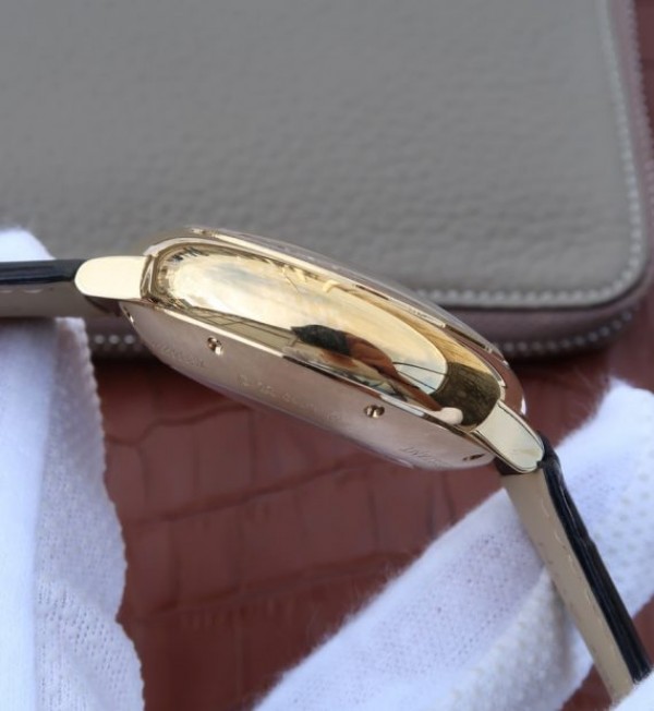 Replica Cartier Ballon Bleu De Cartier Chrono 44mm YG Black Dial Leather Strap A8101 - Top club