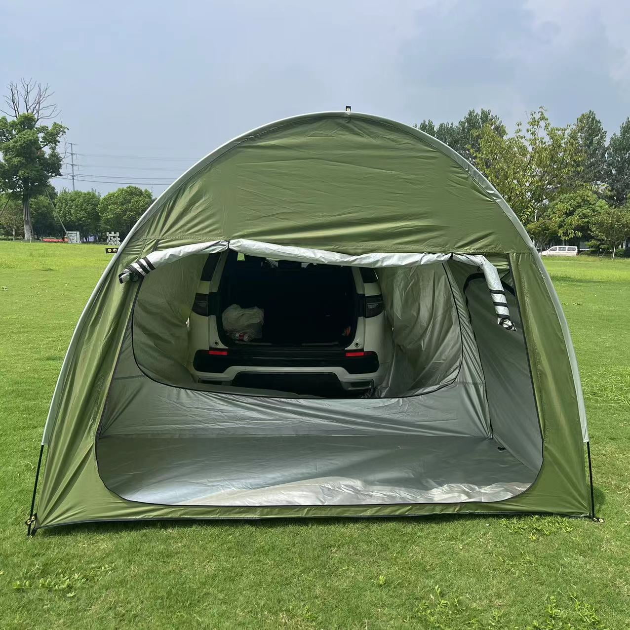 Outdoor Portable Arch Car Rear Camping Tent Self-driving Sunshade Tent For SUV/Sedan - Image 2