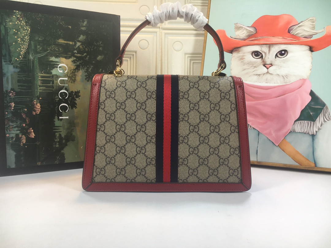 Replica Gucci Ophidia Small Top Handle Bag With Web 6510551:1High-quality replica