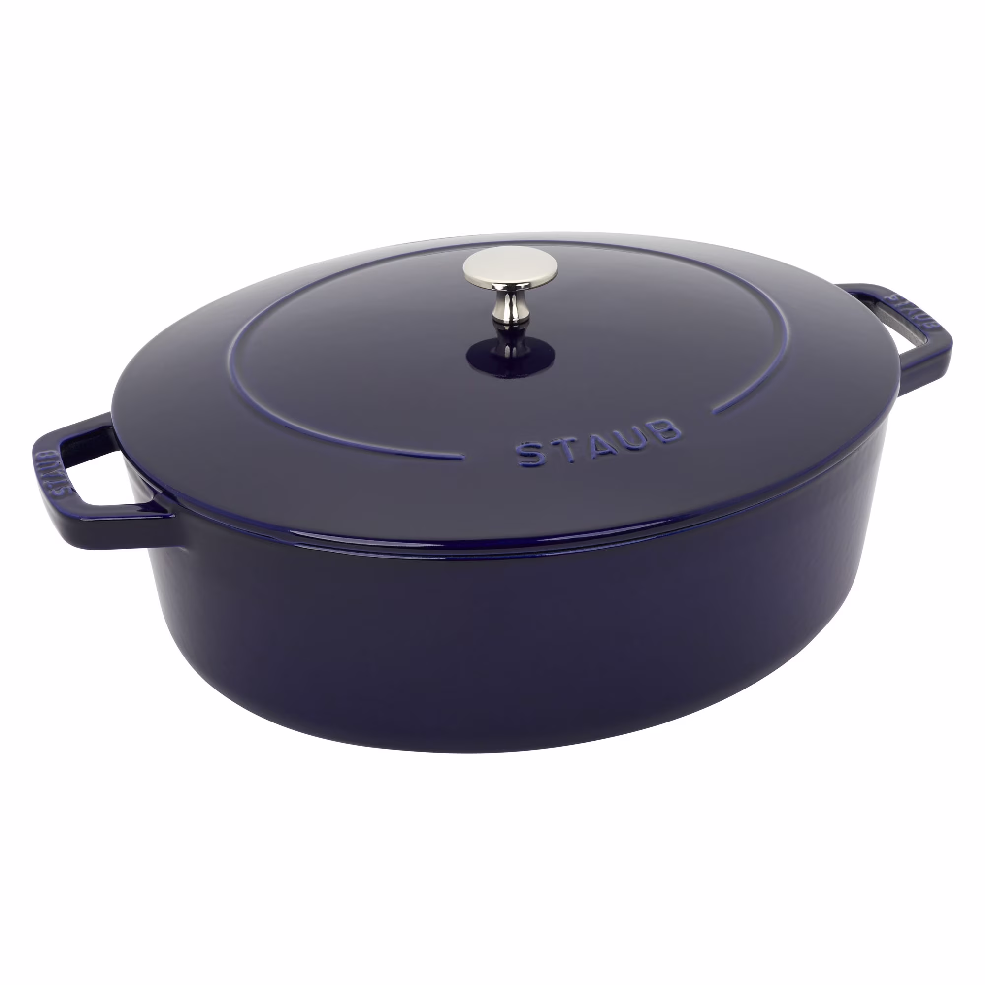 Staub Cast Iron 6.25-qt Shallow Oval Dutch Oven - Citron - Image 7