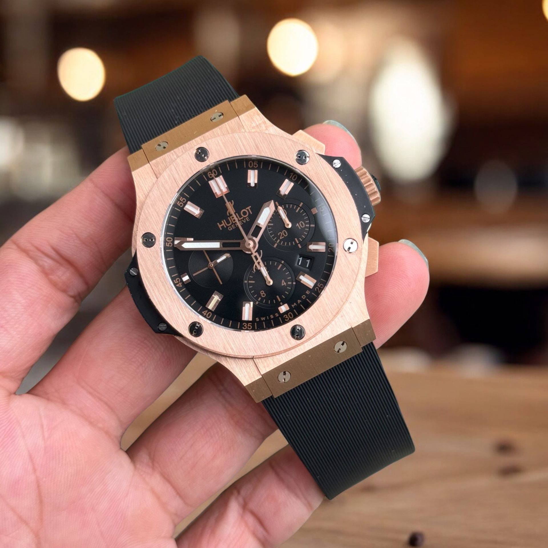 Hublot Replica 1:1 Watch Big Bang Chronograph King Gold Automatic  44mm - Elite Watch Atelier