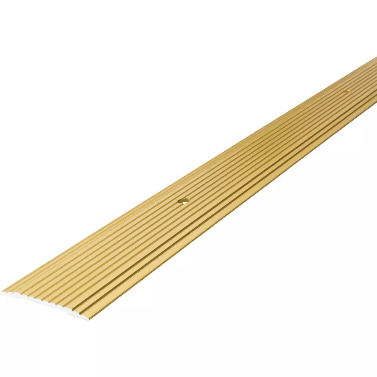 M-D Building Products 1-1/4 In. x 72 In. Satin Brass Aluminum Seam Binder with Screw Nails