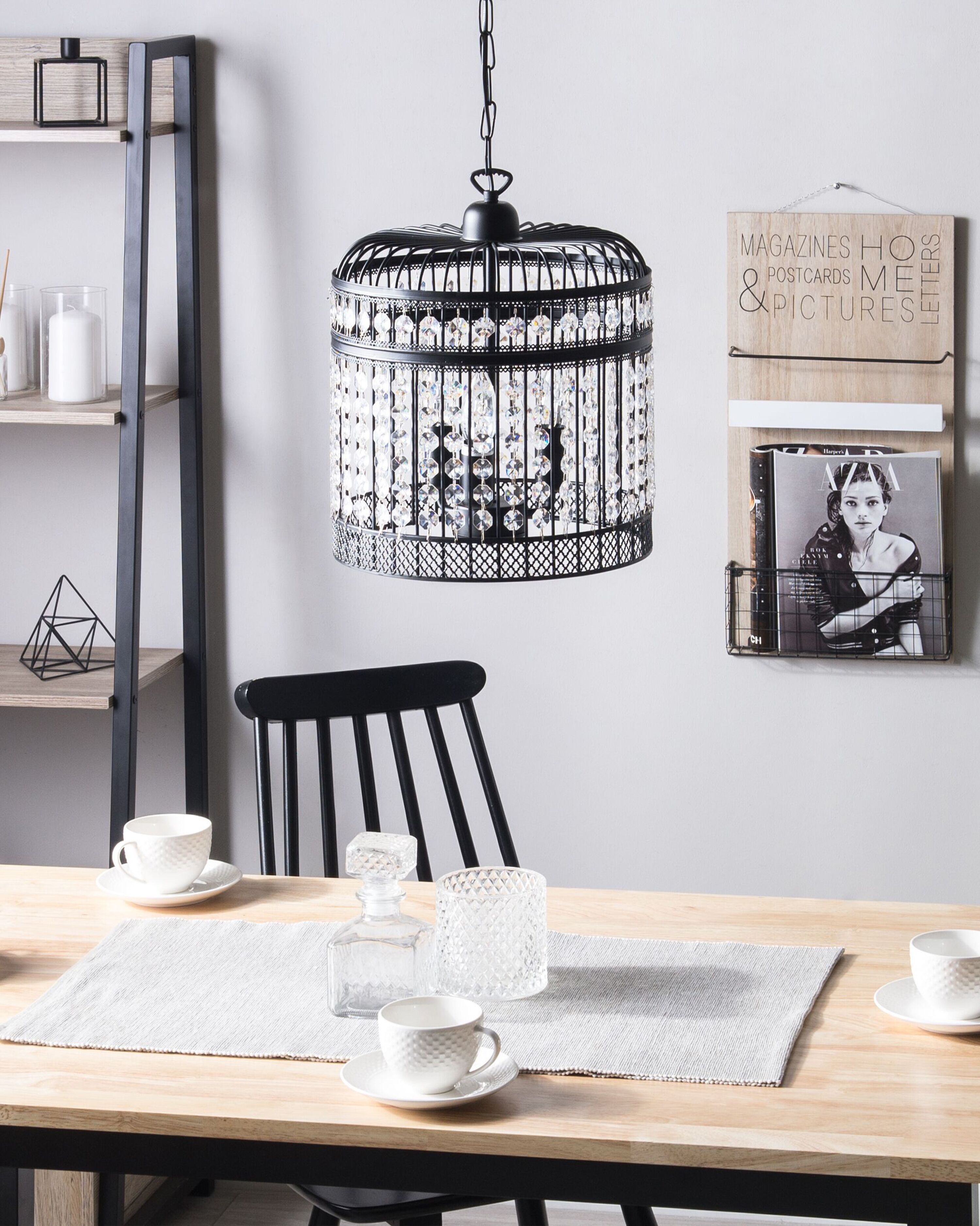Pendant Lamp CELON Metal Black