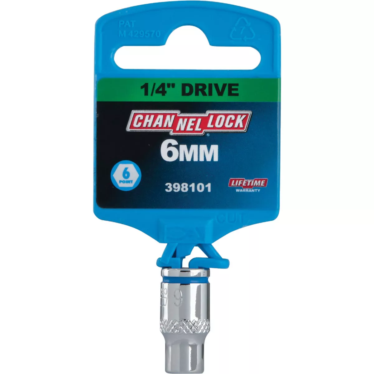 Channellock 1/4 In. Drive 6 mm 6-Point Shallow Metric Socket