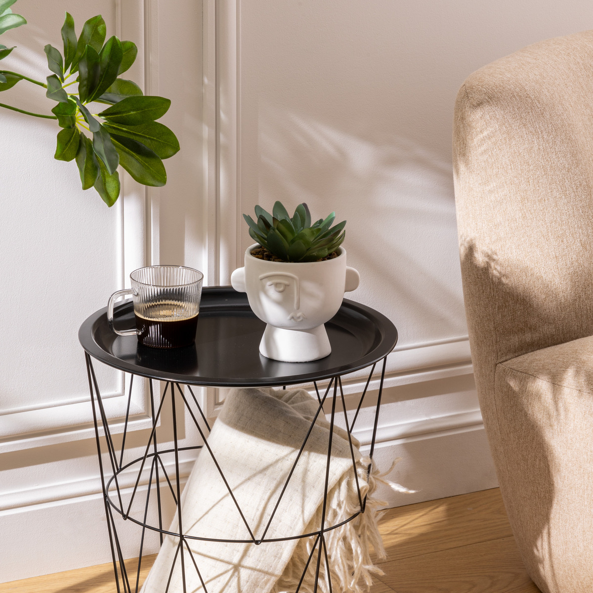 Artificial plant "Dusty" H. 16 cm