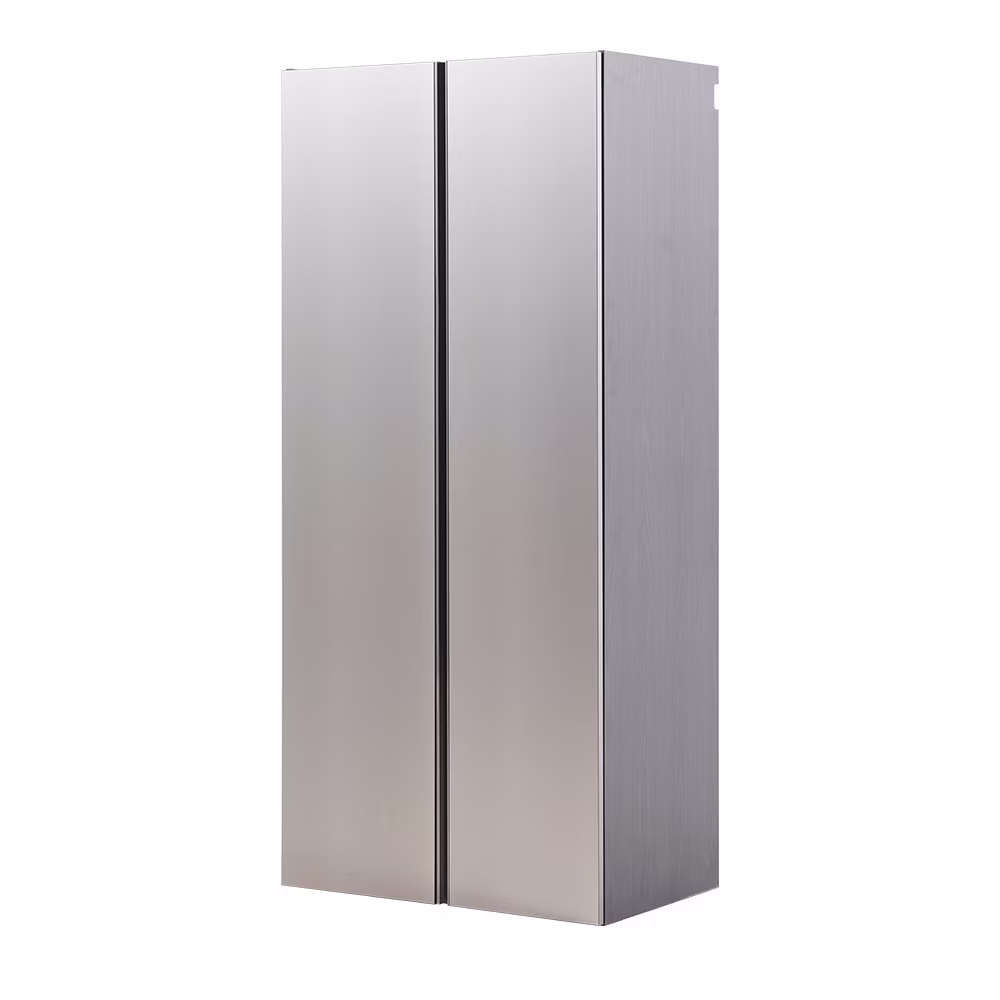 7-Piece Storage Cabinet Set, Modern Style Kitchen Furniture Set with Stand Cupboard and Console Table, Wall-Mounted or Free-standing Cabinet Set for Living Room, Kitchen, Dark Gray - Image 3