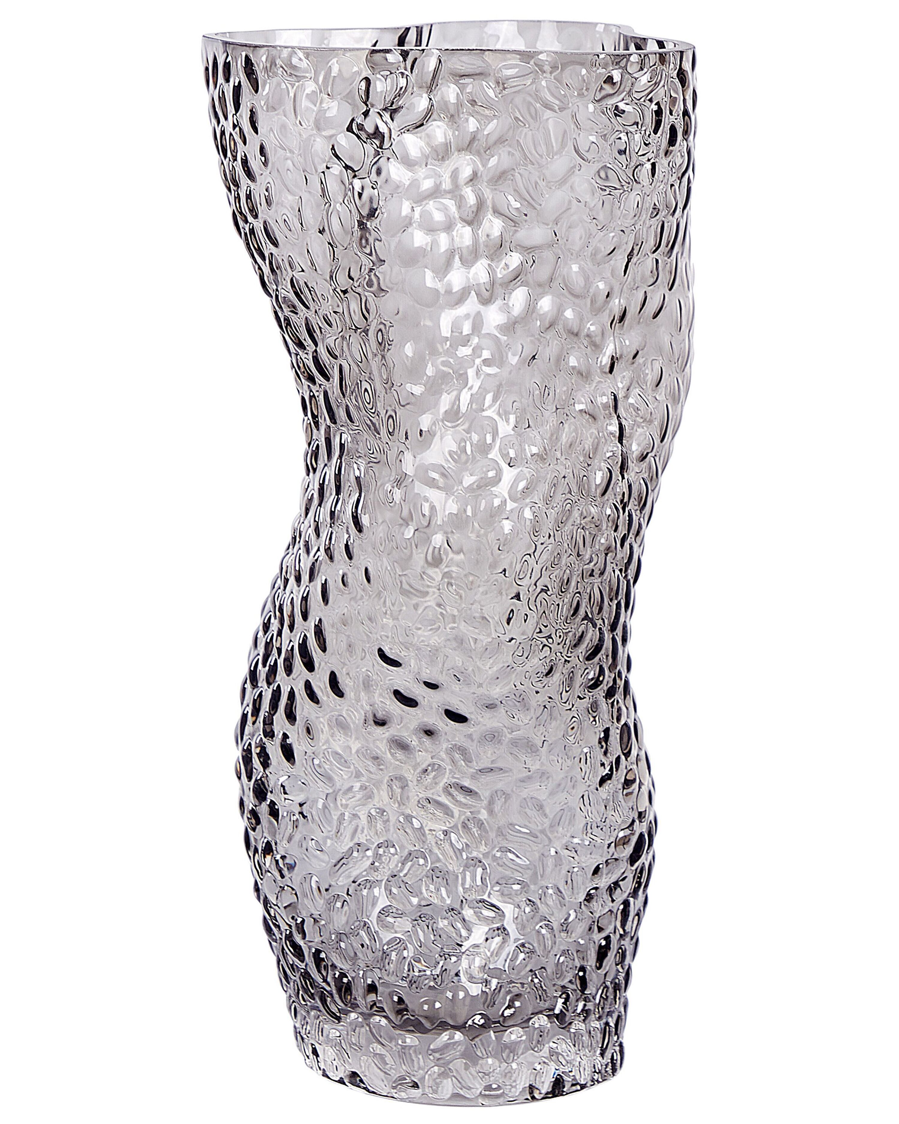 Flower Vase DYTIKO Glass 31 cm Grey