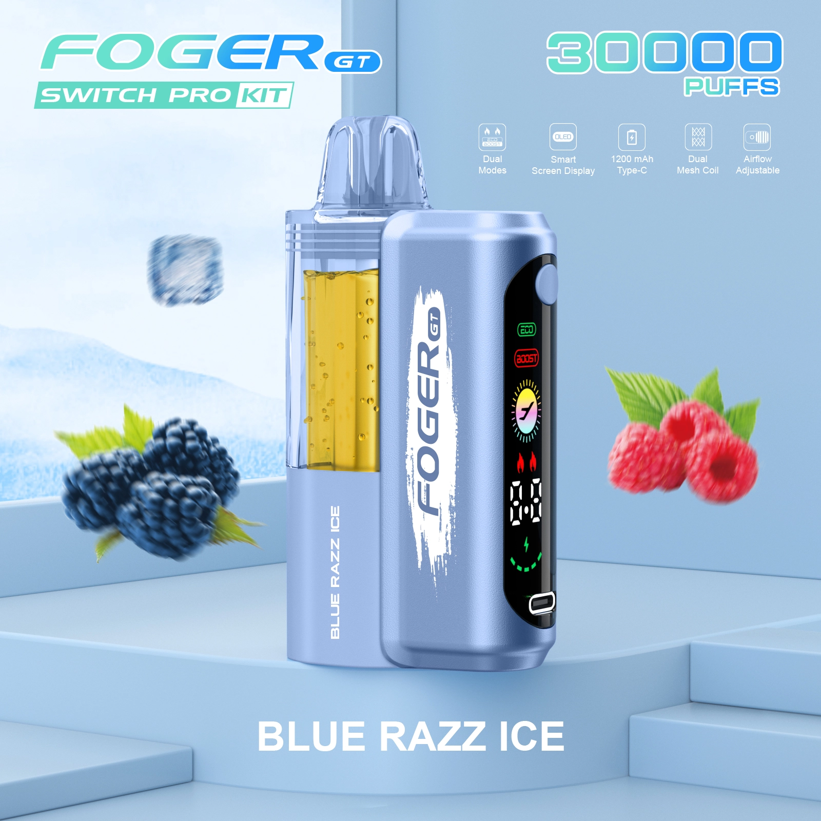 5 PACK-Foger GT 30000 Puffs Pod Kit Disposable Vape