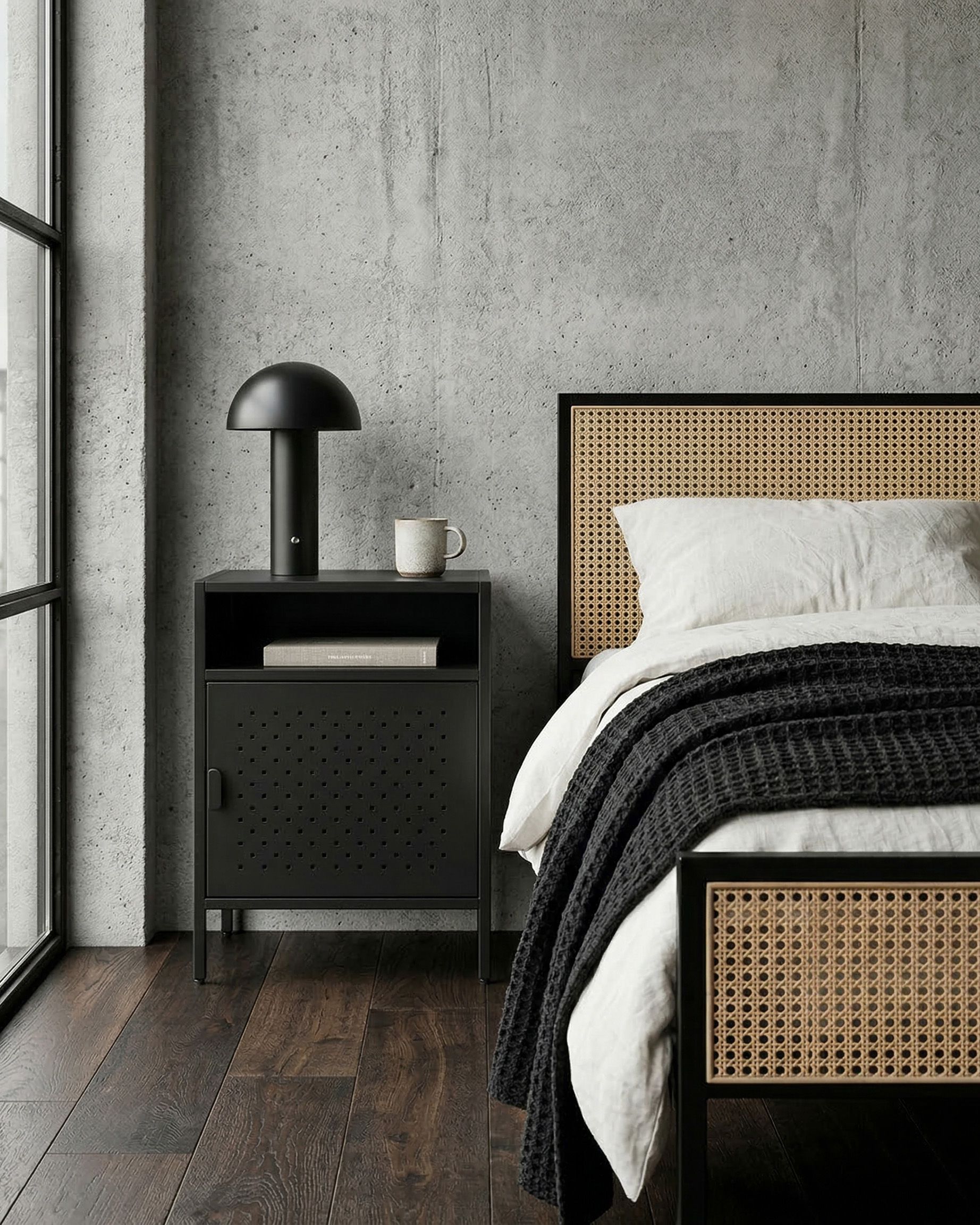 Storage Unit WAIKATO Metal Black