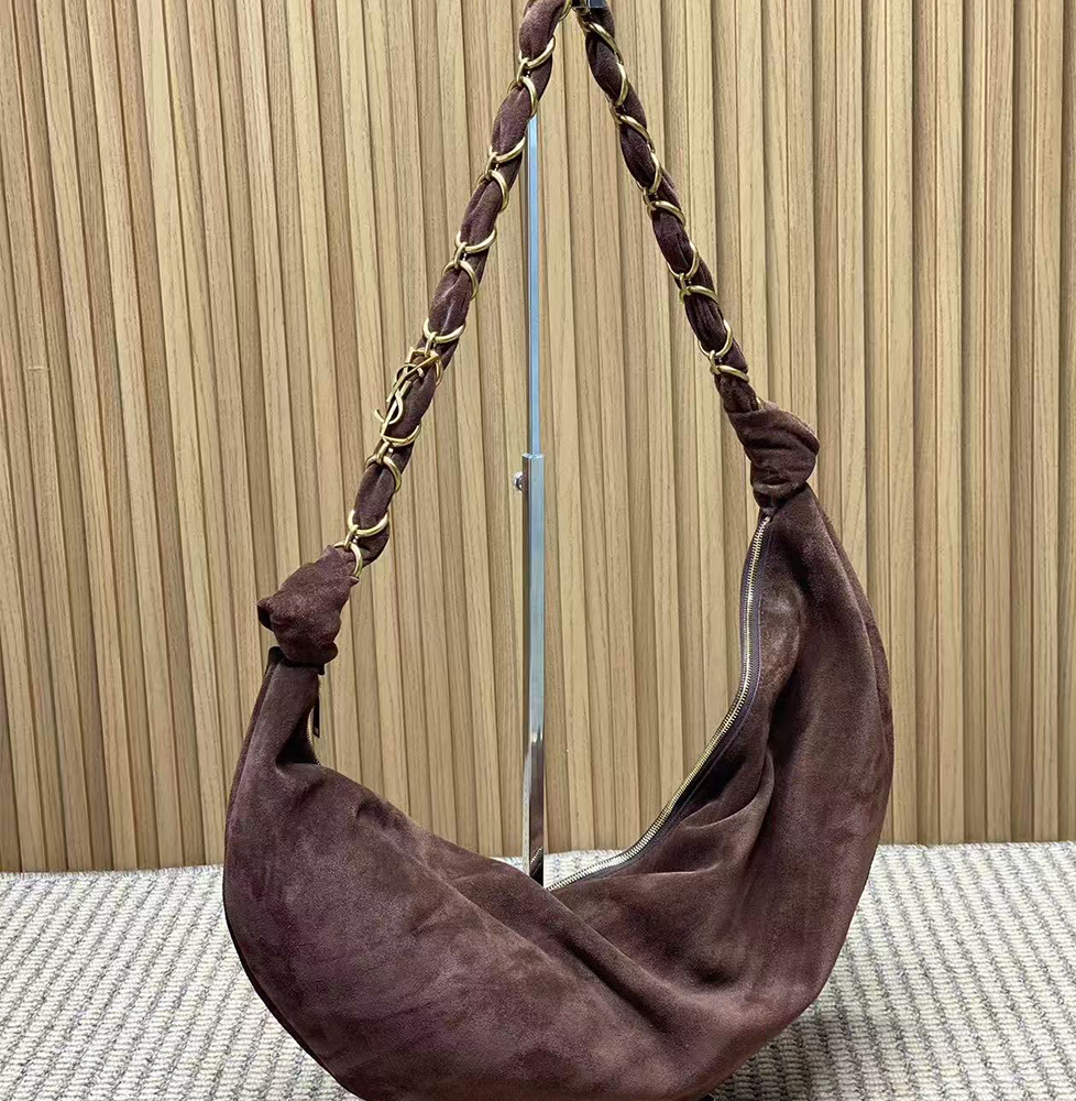 YSL AMALIA Hobo Suede Handbag(HIGH-END GRADE)1:1High-quality replica