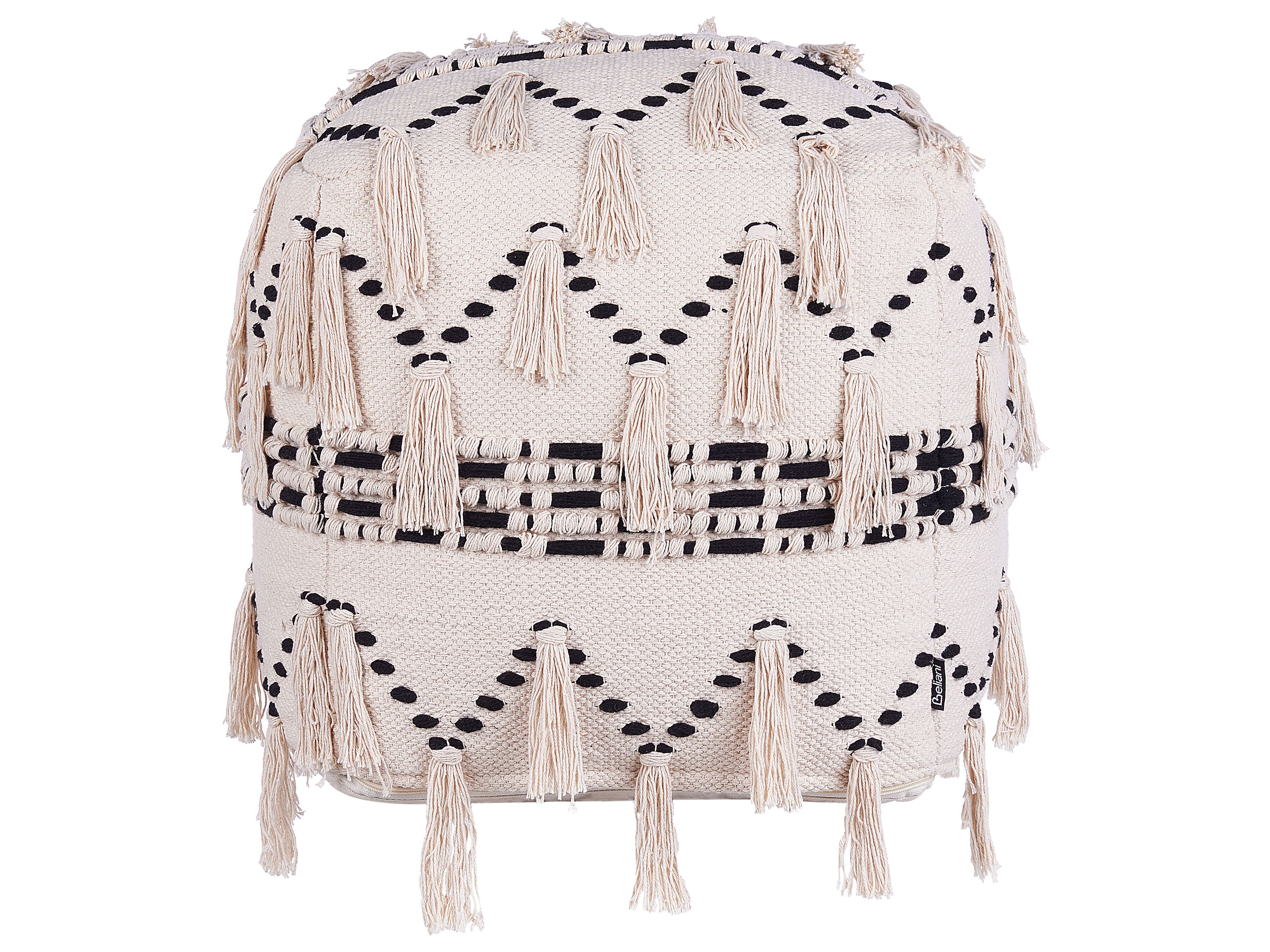 Pouffe THONDI Cotton Beige