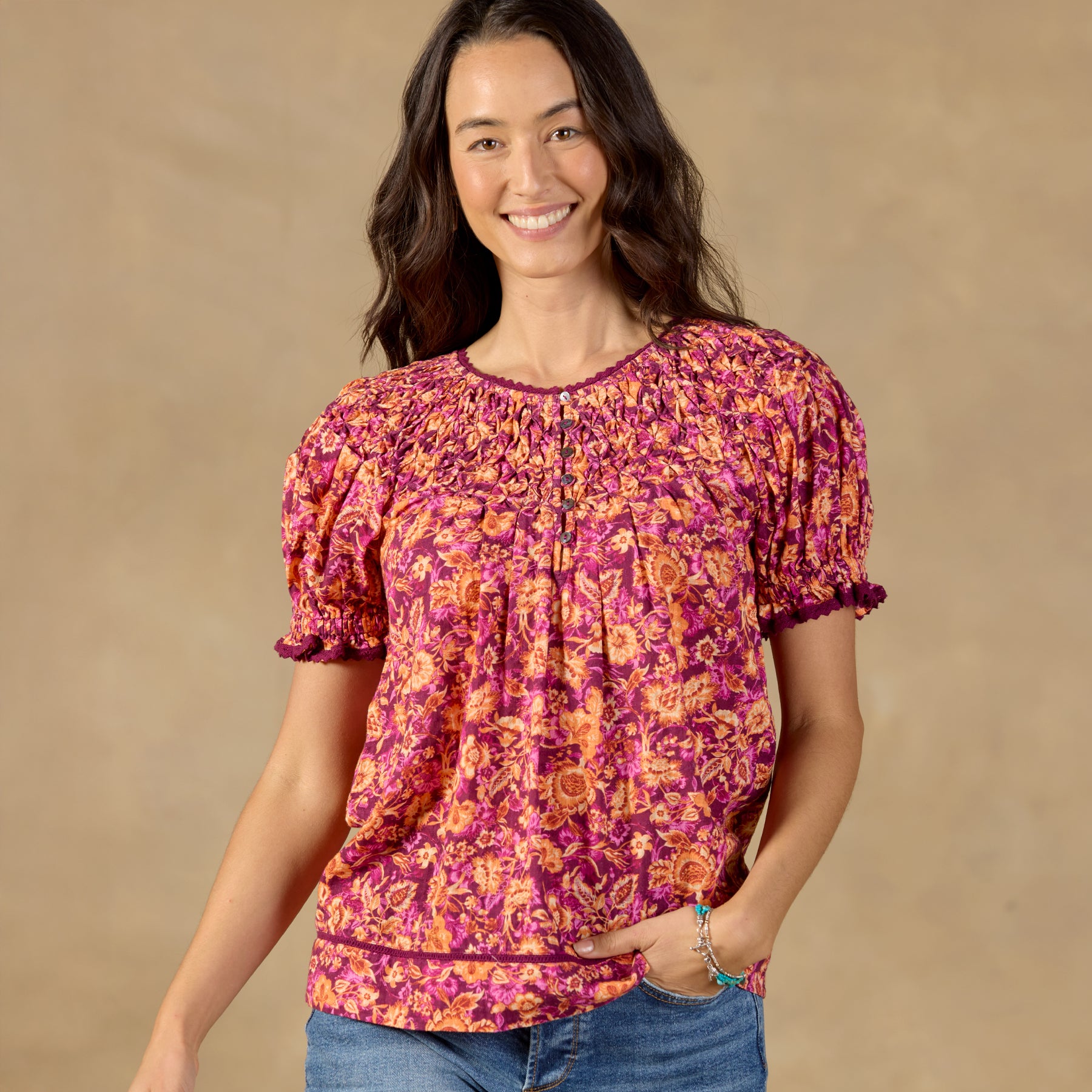 Lodi Printed Top, Petite - Sundance Clothing