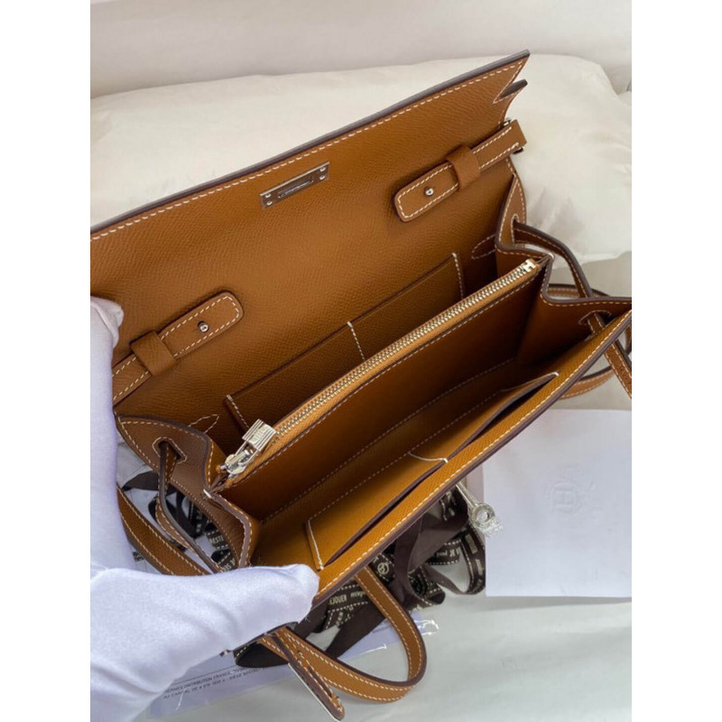 Replica Hermes Kelly Wallet To Go Woc 499041 Brown1:1High-quality replica