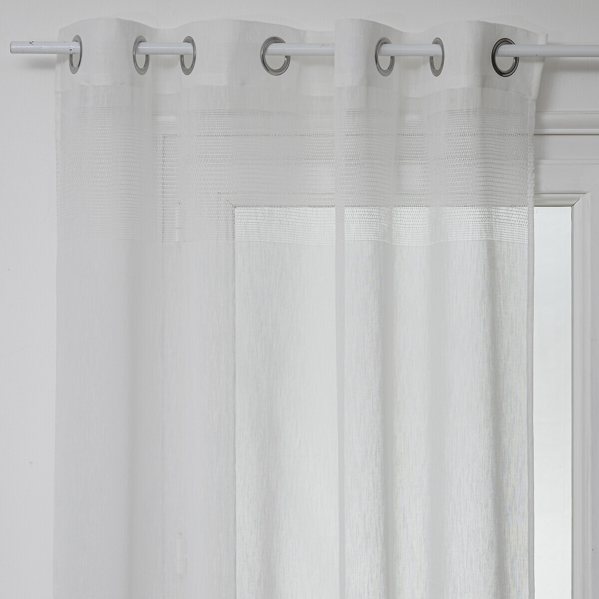 Sheer Curtain "Sab" White, 140x240 cm