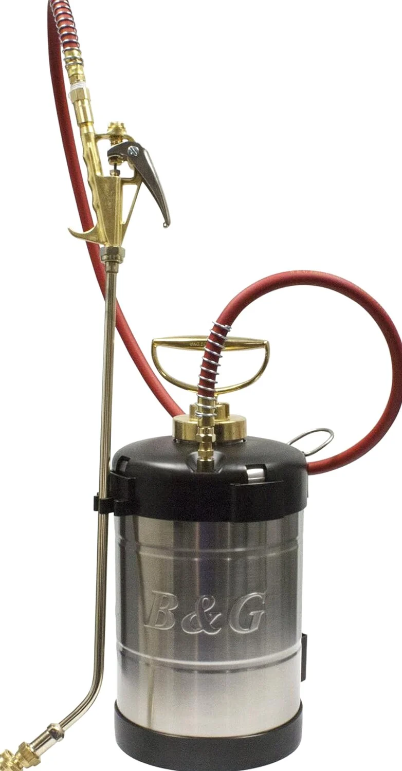 B&G 1 Gal Stainless Steel Sprayer With 18 inch Multeejet Tip - DS9220 - Image 2 B&G 1 Gal Stainless Steel Sprayer With 18 inch Multeejet Tip - DS9220 - Image 2