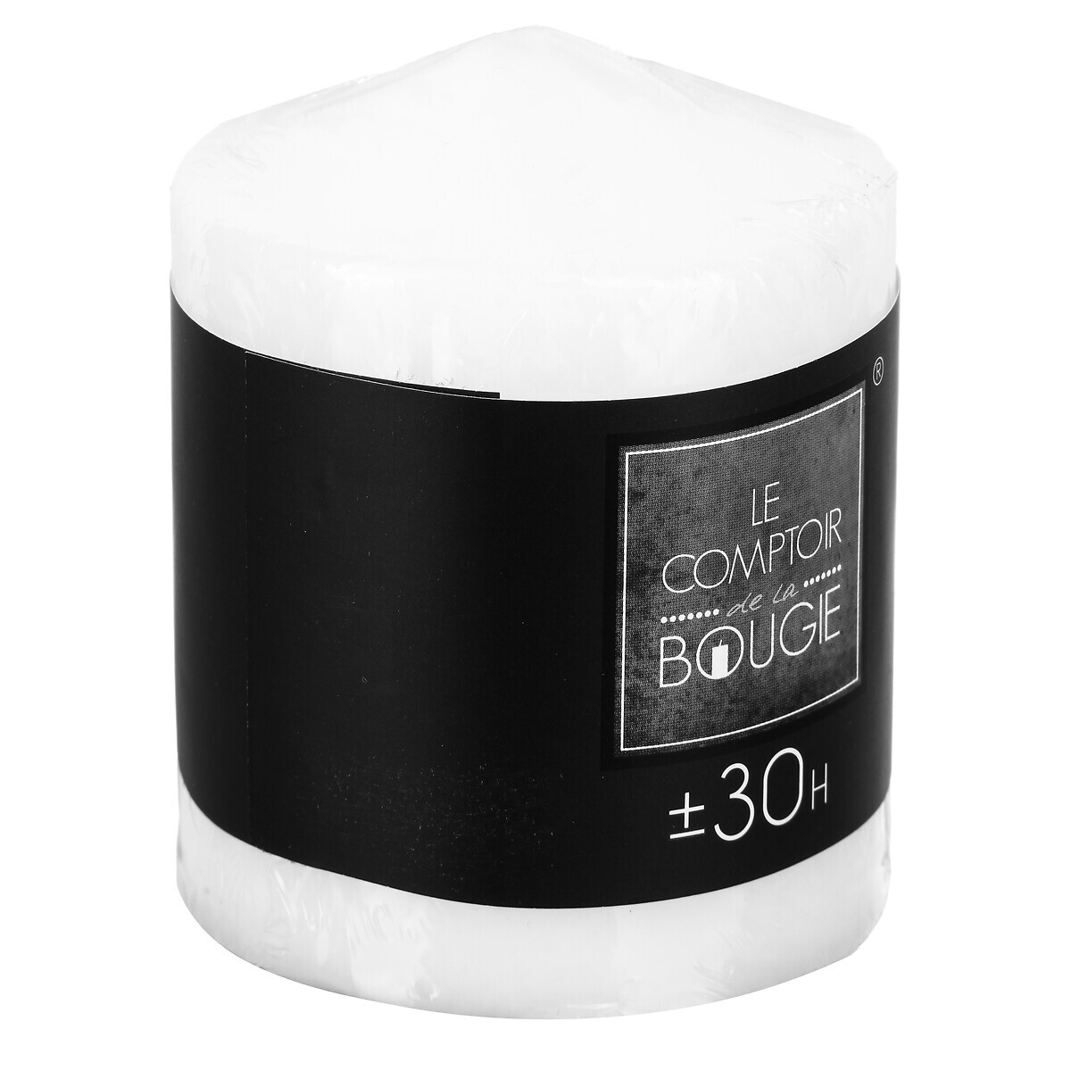 Round candle White, 220g