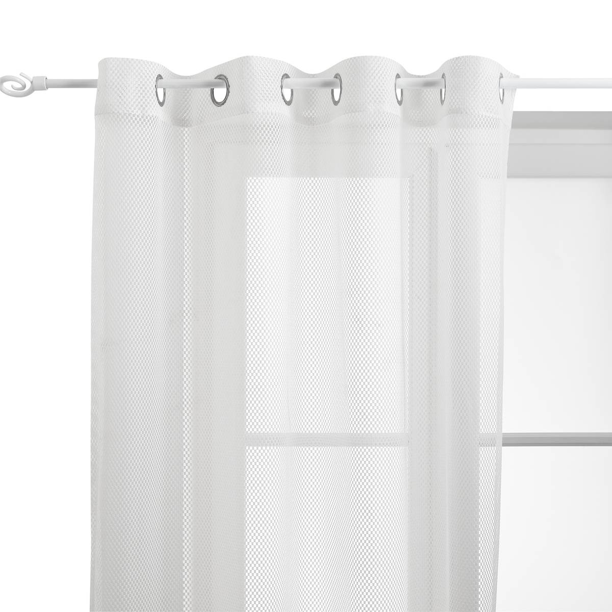 Sheer Curtain "Zina" White, 240x140 cm