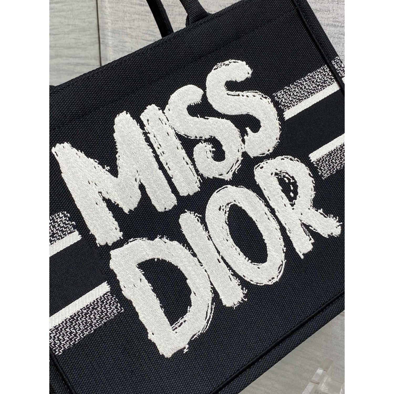 Dior Large Book Tote Bag Black And White For Women 42cm/16.5in – M1286ZEZD_M9931:1High-quality replica