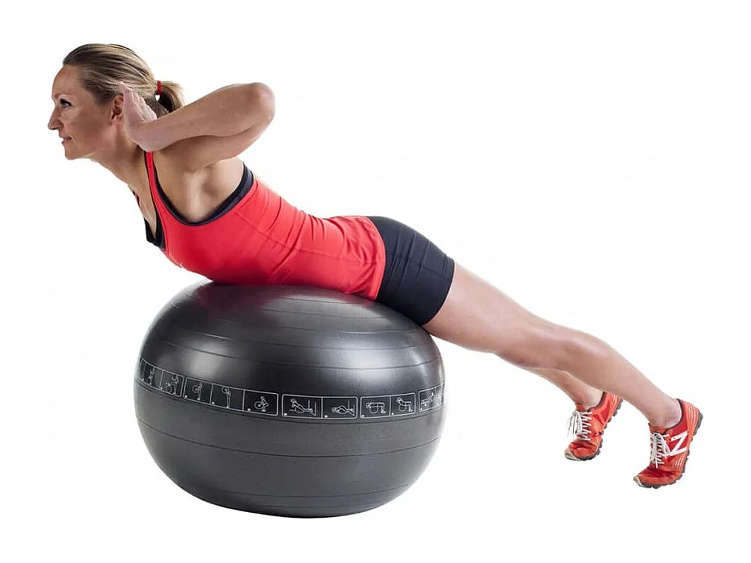 Pure2Improve Ballon d'exercice 75 cm Noir