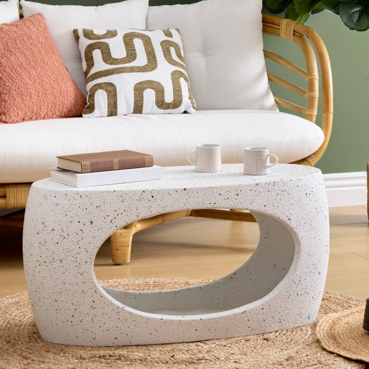 Side Table "Narlon" 80x33 cm, White