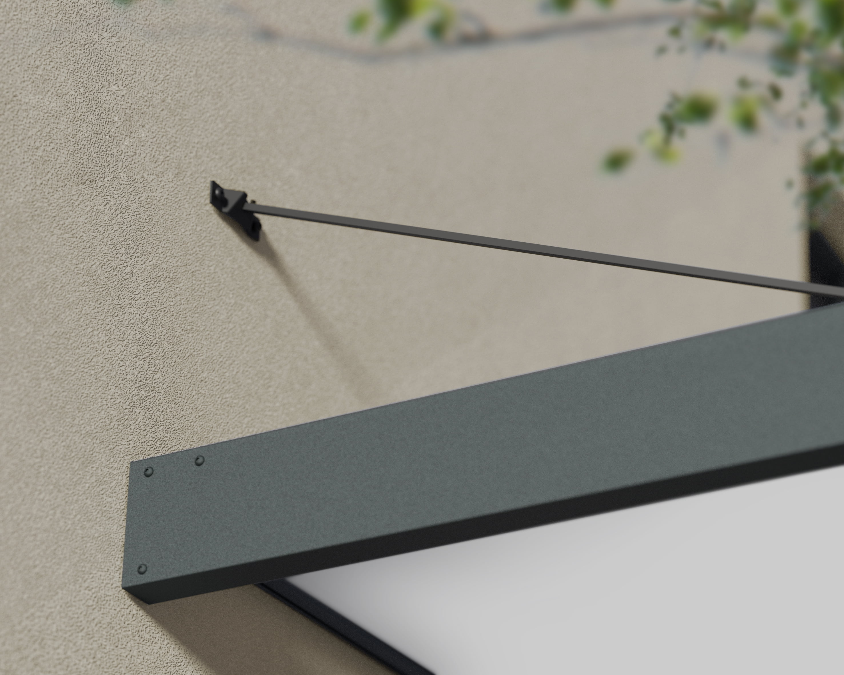Palram - Canopia Sophia XL 2000 6' x 5' Acrylic Awning - Gray/Mist - Image 10