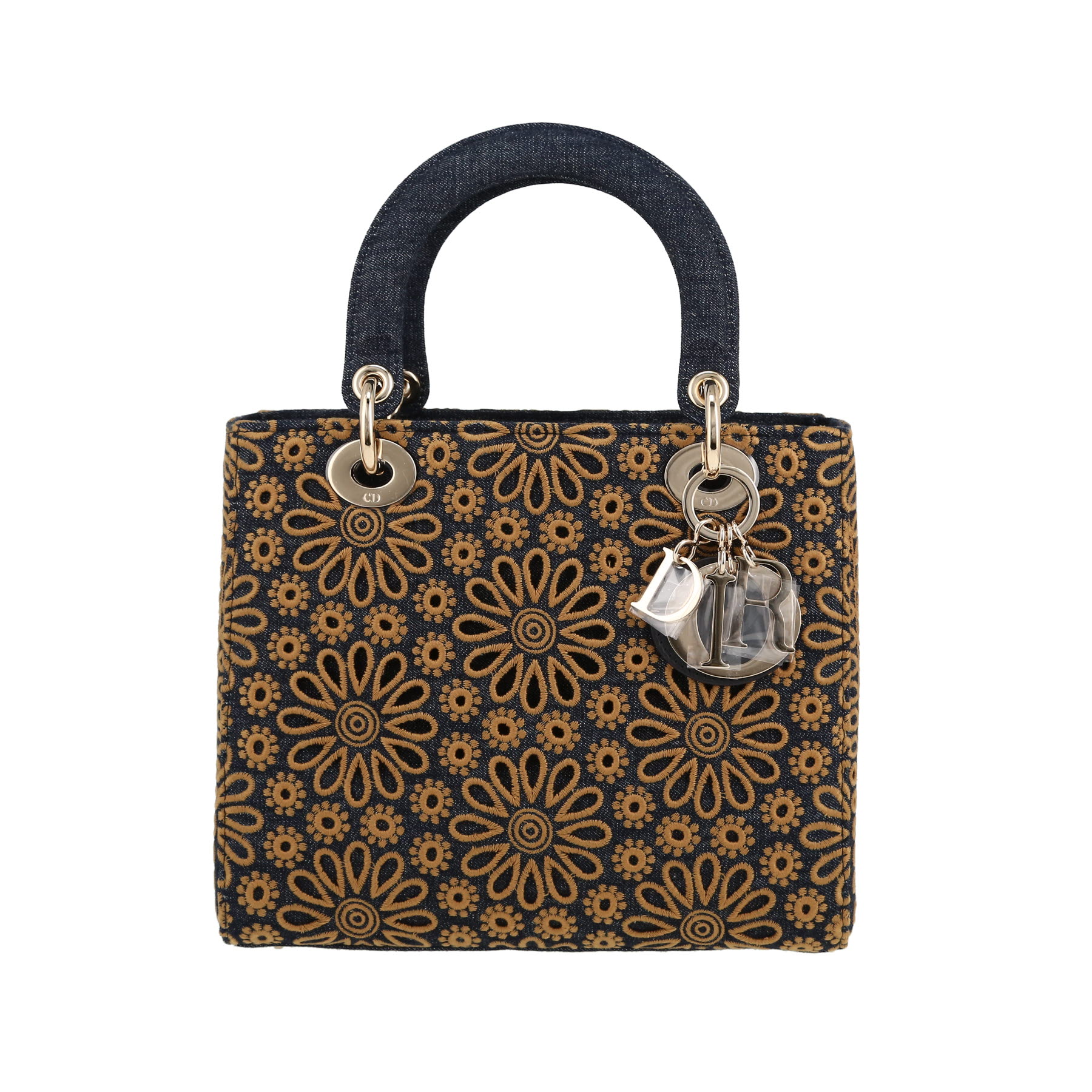 Dior Lady Dior handbag in blue denim1:1High-quality replica