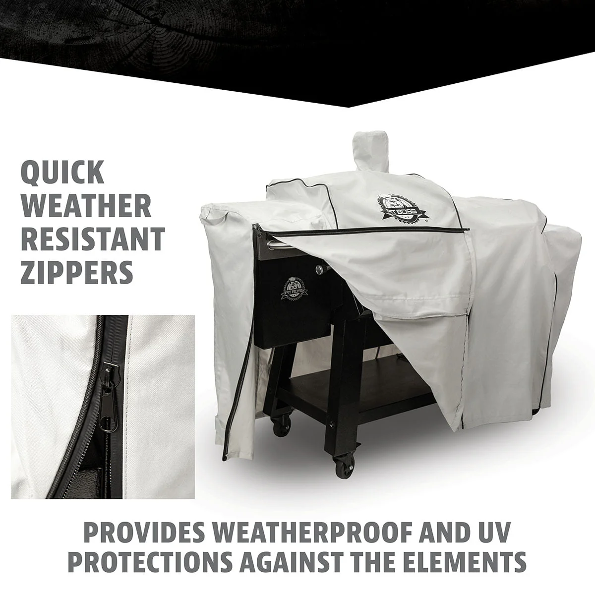 Boss Platinum KC Combo Grill Cover, Fits KC Combo Platinum Grill - Image 4